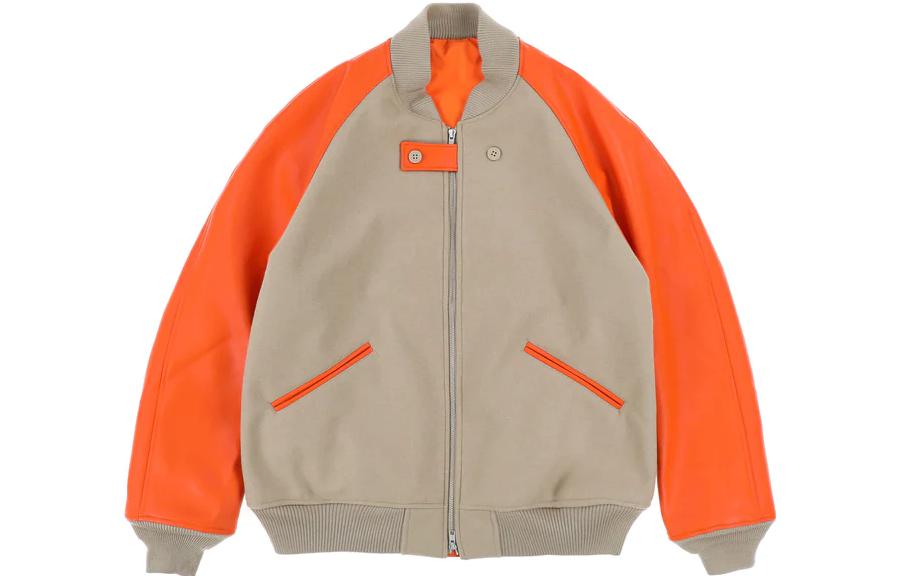 Buy Y-3 FW22 拼色棒球领拉链长袖夹克 男士拼色外套 HT4483