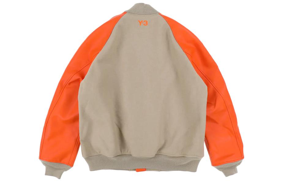 Lookbook Y-3 FW22 拼色棒球领拉链长袖夹克 男士拼色外套 HT4483