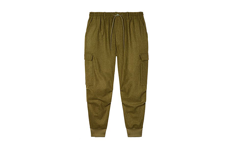 Y-3 FW22 Green Solid Color Cargo Jogger Pants HT4476