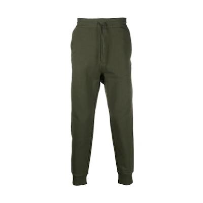 Y-3 FW22 Green Solid Color Jogger Sweatpants with Drawstring HT4719NGTCAR