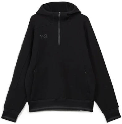 Y-3 FW22 Half-Zip Pullover Long Sleeve Sweatshirt Black Small Logo HM5037 Buy Y-3 FW22 Half-Zip Pullover Long Sleeve Sweatshirt Black Small Logo HM5037