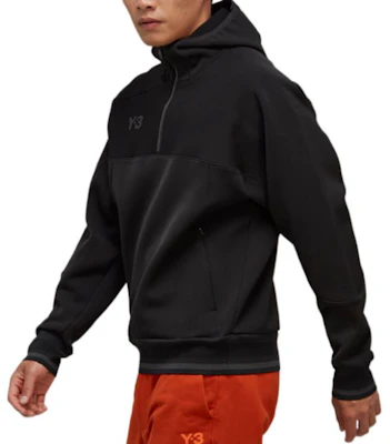Y-3 FW22 Half-Zip Pullover Long Sleeve Sweatshirt Black Small Logo HM5037 Purchase Y-3 FW22 Half-Zip Pullover Long Sleeve Sweatshirt Black Small Logo HM5037