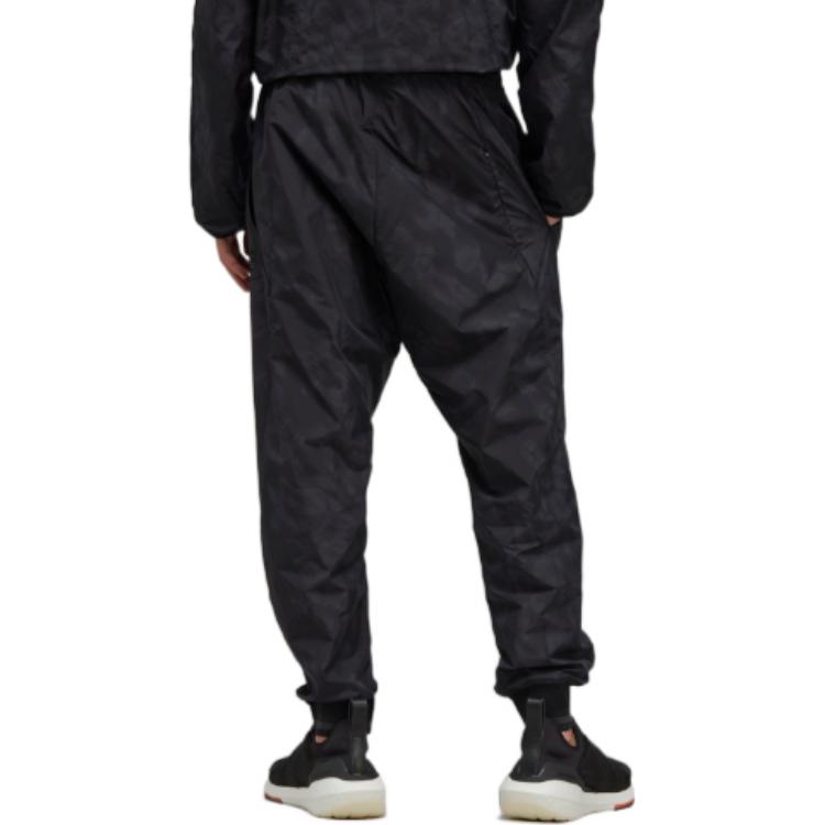 Shop Y-3 FW22 豹紋抽繩運動長褲 黑色 HN1973