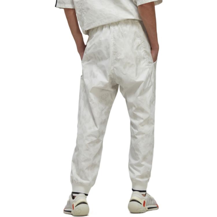 Shop Y-3 FW22 Leopard Side Logo Soccer Pants Unisex White HS9928