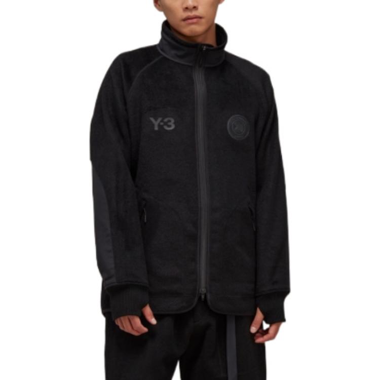 Lookbook Y-3 FW22 로고 아플리케 플리스 자켓 유니섹스. HN1969