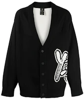 Order Y-3 FW22 黑色Logo針織開衫 長袖毛衣 男女適穿。 H44809