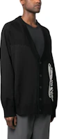 Details for Y-3 FW22 黑色Logo針織開衫 長袖毛衣 男女適穿。 H44809