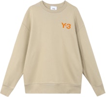 Y-3 FW22 Logo Print Crewneck Sweatshirt Khaki . HT4496 Y-3 FW22 Logo Print Crewneck Sweatshirt Khaki . HT4496