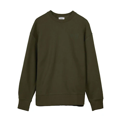 Y-3 FW22 Logo Printed Pullover Hoodie Army Green (Men) HT4495