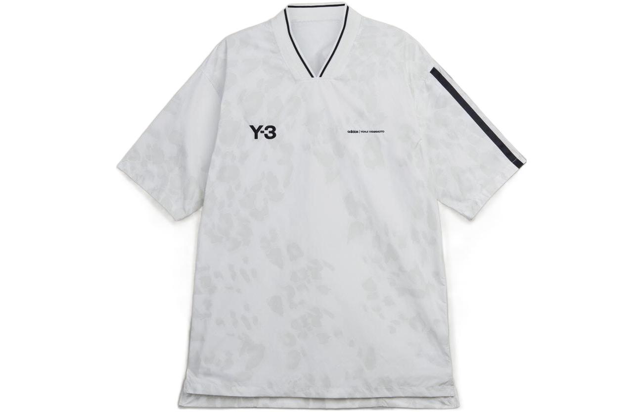 Y-3 FW22 Logo V-Neck Pullover Half-Sleeve T-Shirt HS9875