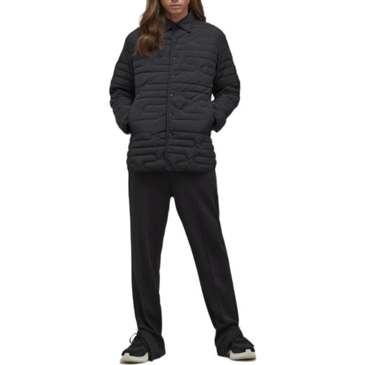 Y-3 FW22 Men’s Black Solid Single-Breasted Collar Jacket HM9341 圖 3