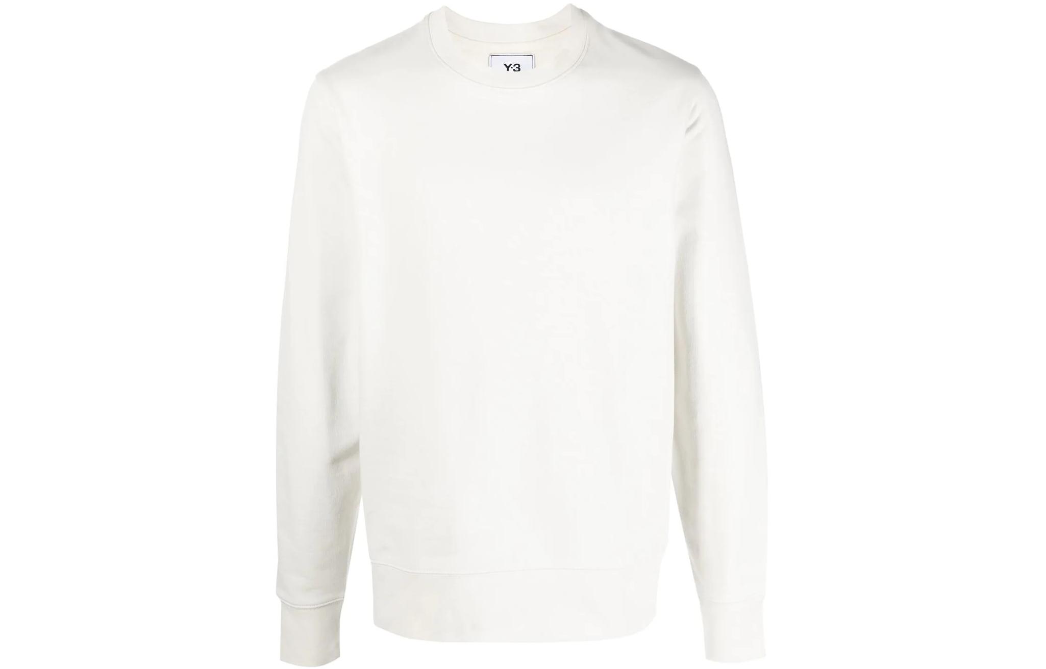 Y-3 FW22 Minimal Pullover Crewneck Sweatshirt White HG6221