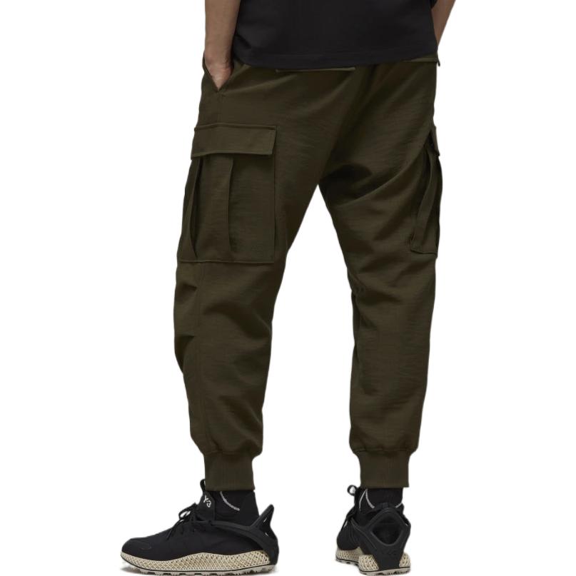 Shop Y-3 FW22 橄欖綠多口袋工裝運動長褲 HT4471