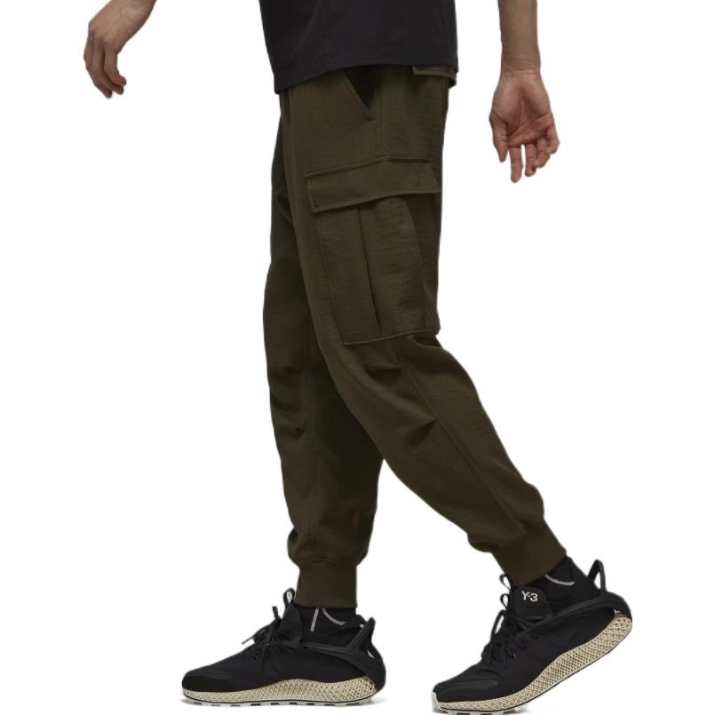 Purchase Y-3 FW22 橄欖綠多口袋工裝運動長褲 HT4471