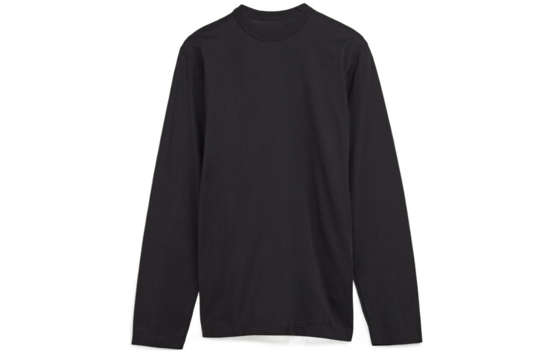 Y-3 FW22 Oversized Black Crewneck Long Sleeve Unisex T-Shirt H44794