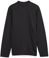 Y-3 FW22 Oversized Black Crewneck Long Sleeve Unisex T-Shirt H44794 Y-3 FW22 Oversized Black Crewneck Long Sleeve Unisex T-Shirt H44794