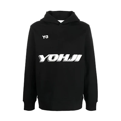 Y-3 FW22 Pullover Sweatshirt with Logo Print in Black HT4732