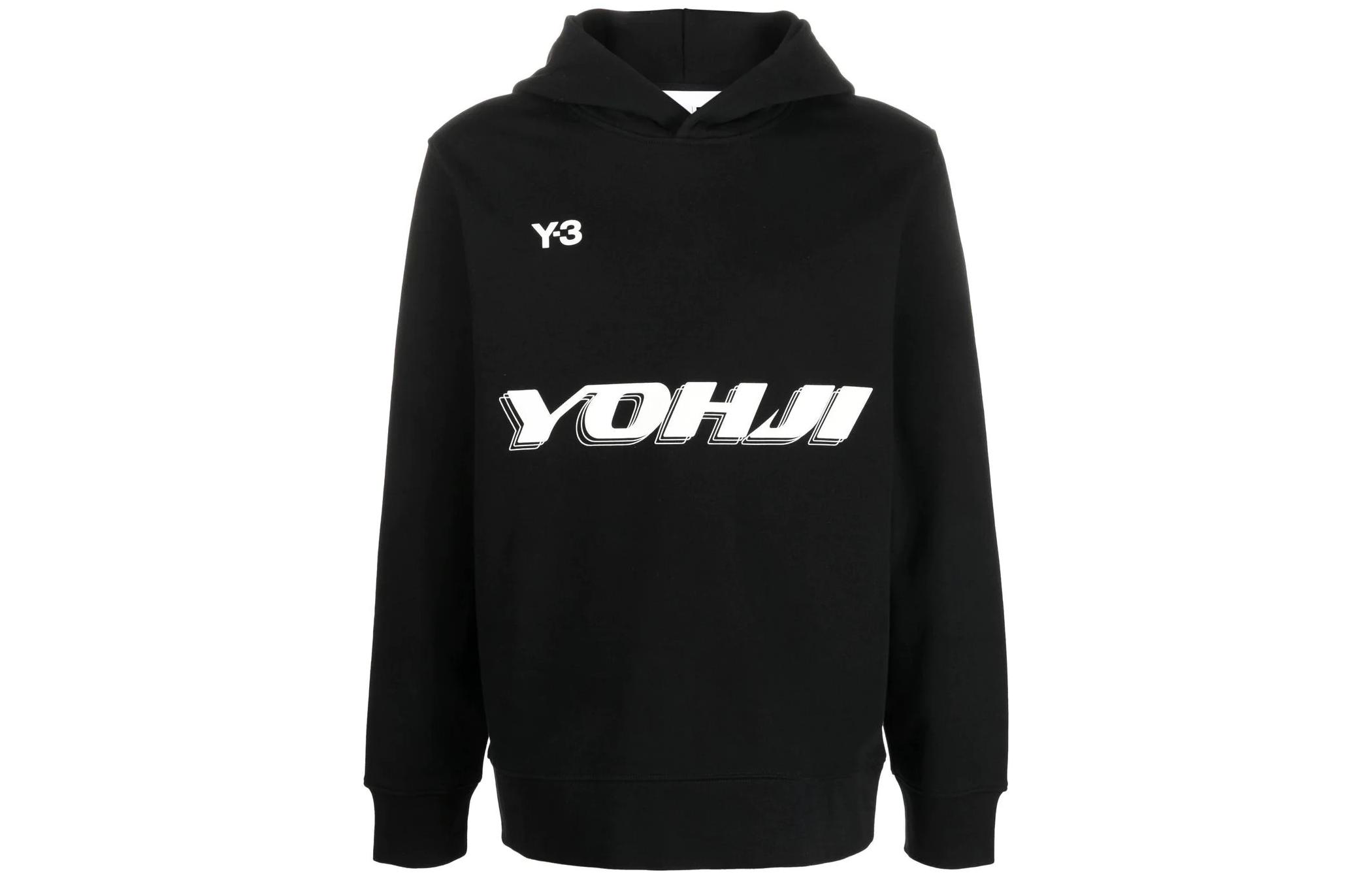 Order Y-3 FW22 Pullover Sweatshirt with Logo Print in Black HT4732