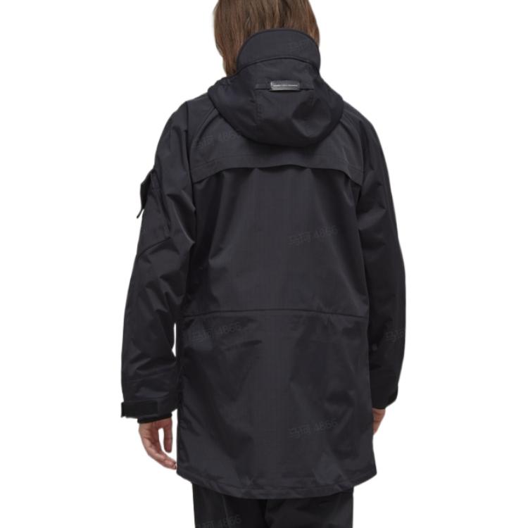 Shop Y-3 2022秋冬纯色黑色连帽外套 HN4324