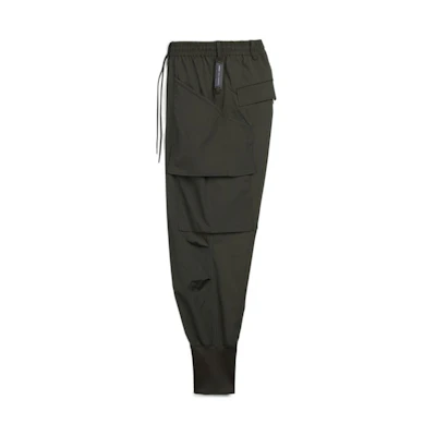Y-3 FW22 Solid Color Drawstring Jogger Pants Green HT4485