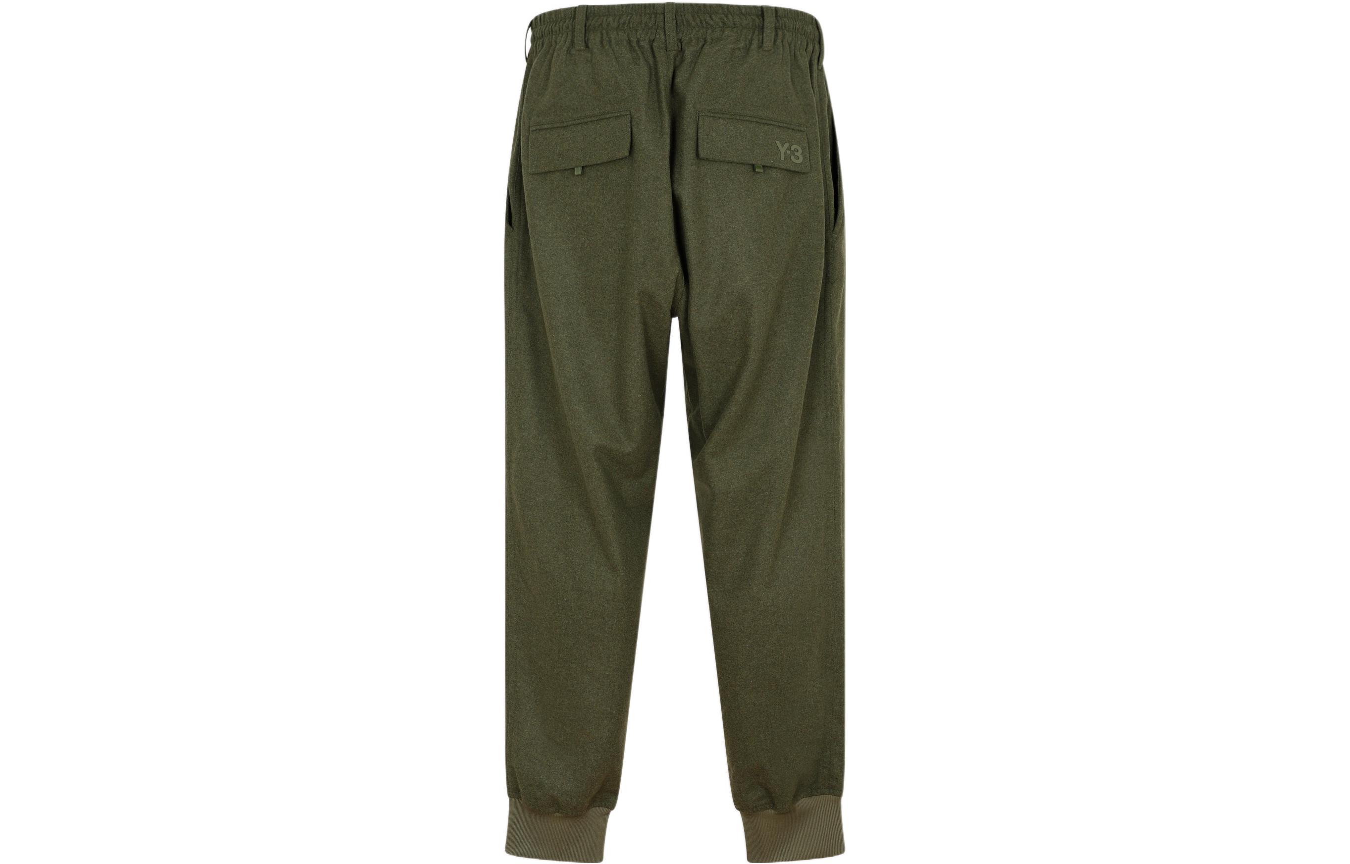 Lookbook Y-3 FW22 純色抽繩運動長褲 綠色 HT4475