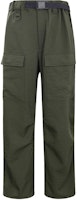 Y-3 FW22 Solid Color Relaxed Tie-Waist Straight Pants Men Deep Green. HT4472 Y-3 FW22 Solid Color Relaxed Tie-Waist Straight Pants Men Deep Green. HT4472