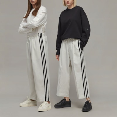 Y-3 FW22 Striped Wide-Leg Casual Pants Unisex Grey White IA1656 Shop Y-3 FW22 Striped Wide-Leg Casual Pants Unisex Grey White IA1656