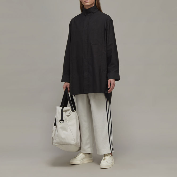 Details for Y-3 FW22 Striped Wide-Leg Casual Pants Unisex Grey White IA1656