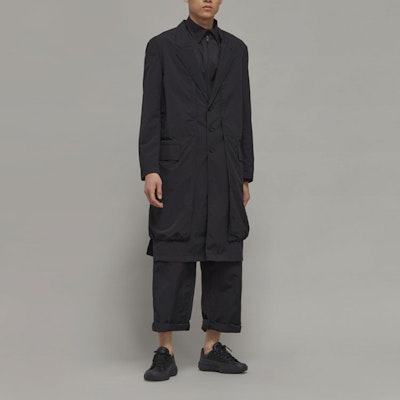 Y-3 FW22 男女同款纯色单排扣大衣 黑色 H63051 Purchase Y-3 FW22 男女同款纯色单排扣大衣 黑色 H63051
