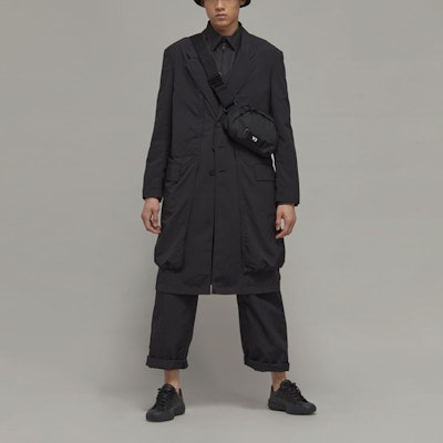 Y-3 FW22 男女同款纯色单排扣大衣 黑色 H63051 Details for Y-3 FW22 男女同款纯色单排扣大衣 黑色 H63051