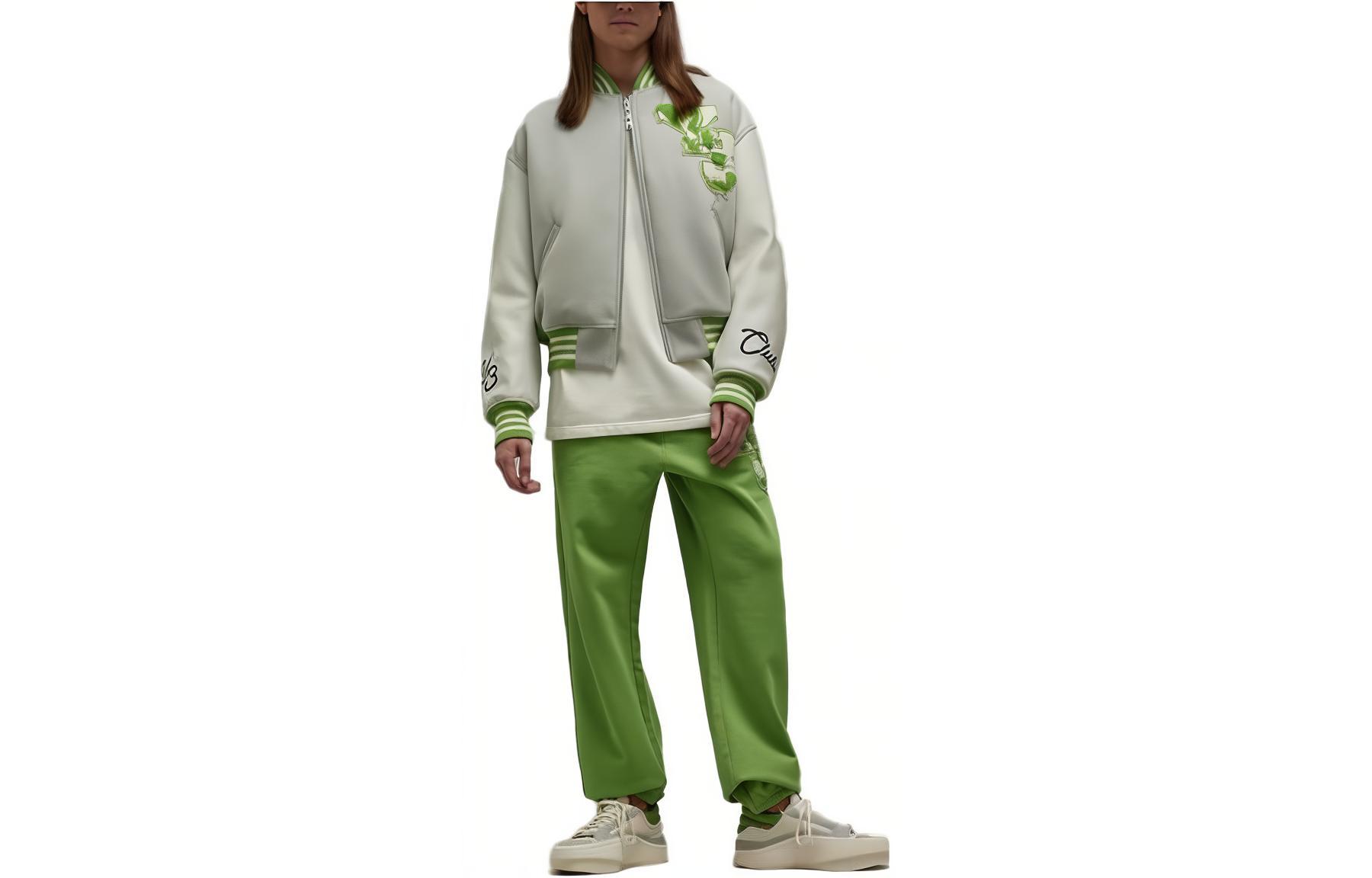 Y-3 FW23 Alphanumeric Green Jacket Unisex IQ2134