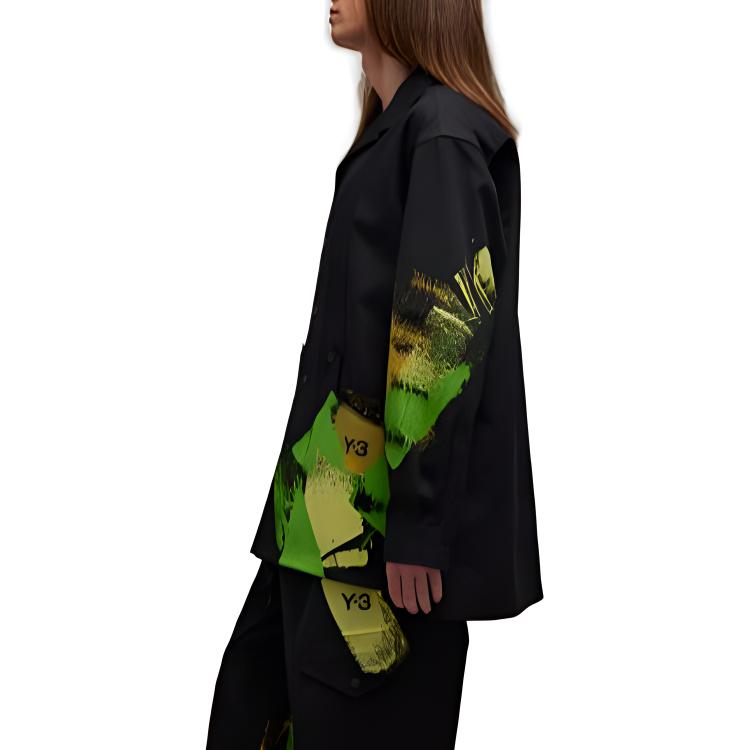 Details for Y-3 FW23 Oversized Single-Breasted Long-Sleeve Shirt Unisex Black IP7948