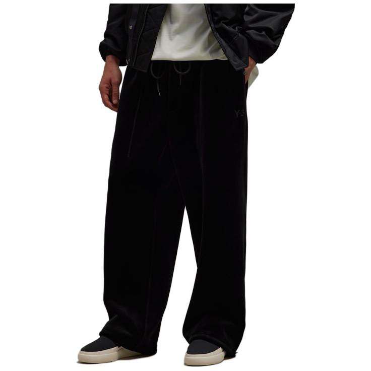 Purchase Y-3 FW23 오버사이즈 와이드 레그 드로스트링 팬츠 유니섹스 블랙. IL2147