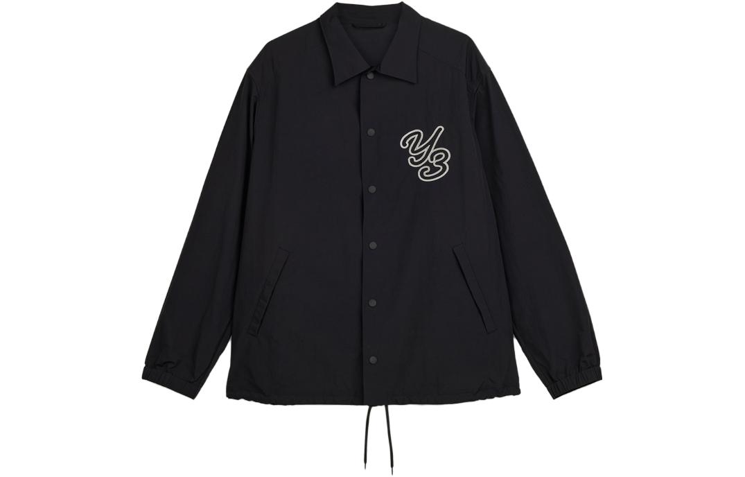 Order Y-3 FW23 Unisex Black Long Sleeve Collared Jacket. IQ2137
