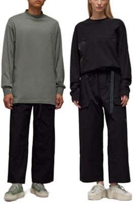 Y-3 FW23 유니섹스 블랙 루즈핏 캐주얼 워크 팬츠. IP7949 Shop Y-3 FW23 유니섹스 블랙 루즈핏 캐주얼 워크 팬츠. IP7949