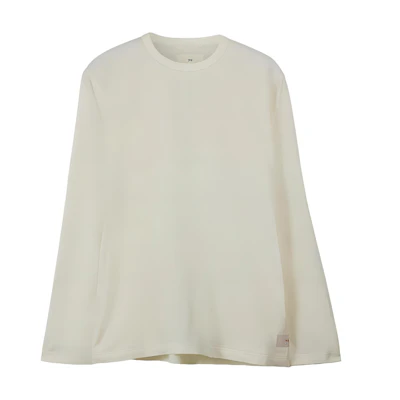 Y-3 FW23 Unisex Oversized Crewneck Long Sleeve T-Shirt White IQ1834