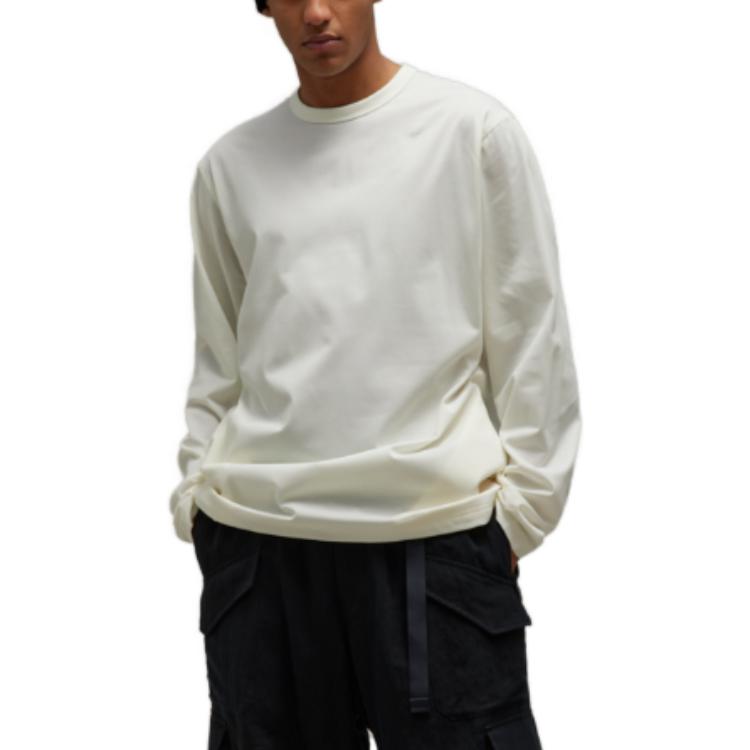 Lookbook Y-3 FW23 Unisex Oversized Crewneck Long Sleeve T-Shirt White IQ1834