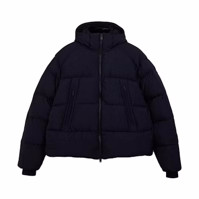 Y-3 FW23 Unisex Oversized Puffer Hoodie Jacket in Black IL2033