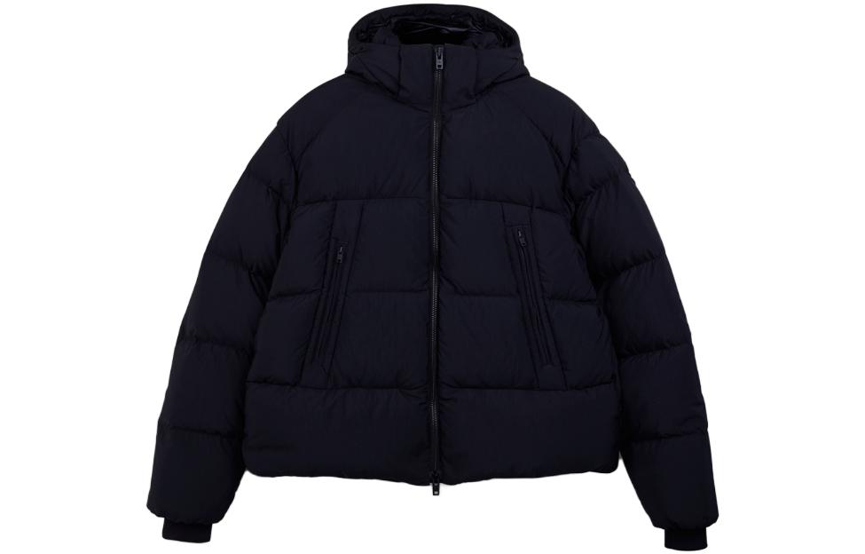 Order Y-3 FW23 男女同款黑色宽松羽绒连帽外套 IL2033