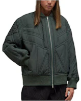 Y-3 FW23 Unisex Quilted Zip-Up Bomber Jacket Green IP7936 Y-3 FW23 Unisex Quilted Zip-Up Bomber Jacket Green IP7936