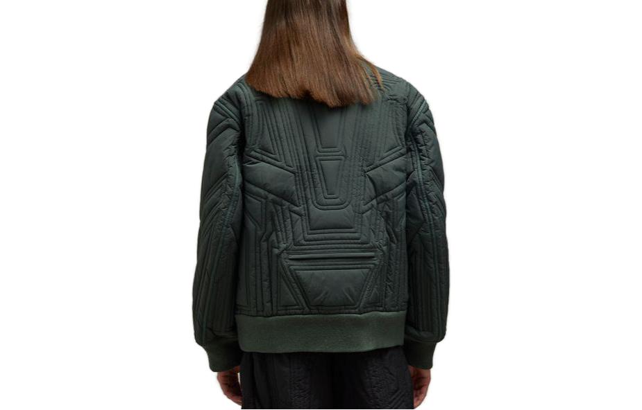 Lookbook Chaqueta Bomber Acolchada con Cremallera Verde Unisex Y-3 FW23. IP7936