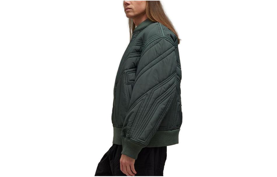 Shop Chaqueta Bomber Acolchada con Cremallera Verde Unisex Y-3 FW23. IP7936