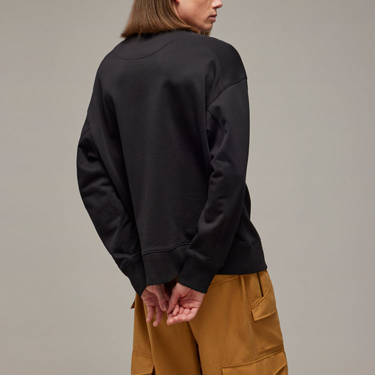 Shop Y-3 GFX Logo印花黑色套頭衛衣 男女通用款 IZ3171