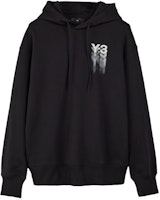 Y-3 GFX Hoodie Unisex Black Pullover Sweatshirt Relaxed Fit. IZ3169 Y-3 GFX Hoodie Unisex Black Pullover Sweatshirt Relaxed Fit. IZ3169