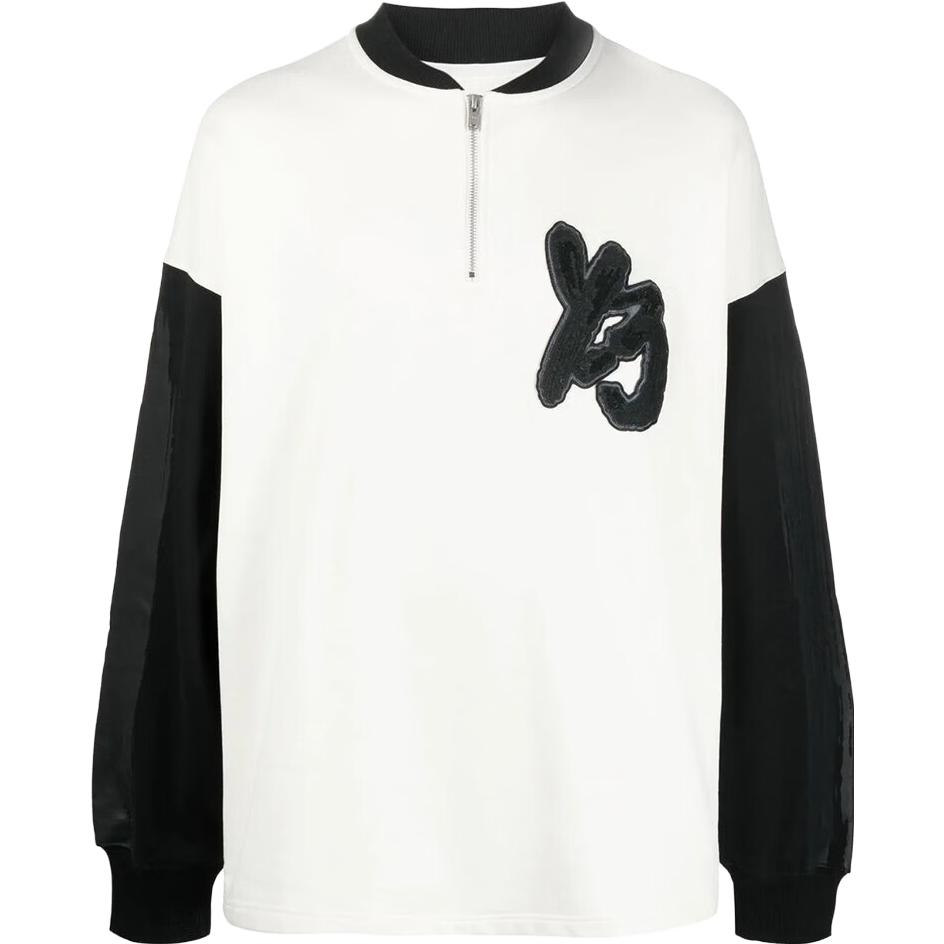 Y-3 GFX Logo Crewneck White  Sweatshirt Casual Sportswear. IA3104