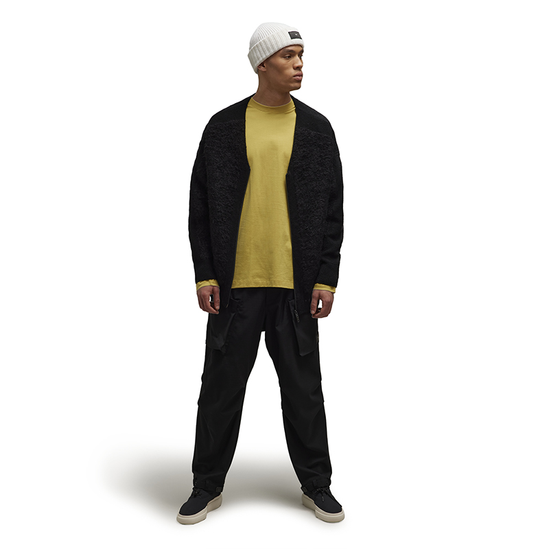 Lookbook Y-3 GFX ロングスリーブTシャツ イエロー カジュアル ゆったりフィット 綿シャツ IP7709