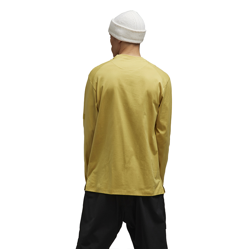 Purchase Y-3 GFX ロングスリーブTシャツ イエロー カジュアル ゆったりフィット 綿シャツ IP7709