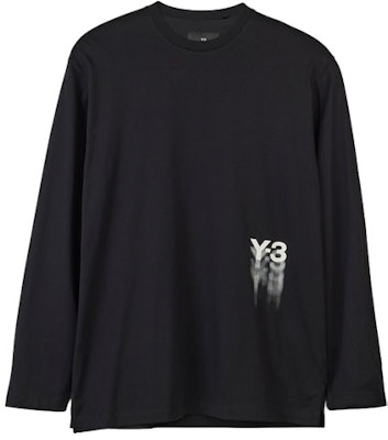 Y-3 GFX LS Tee Logo Print Unisex Long Sleeve T-Shirt Black. IZ3122 Buy Y-3 GFX LS Tee Logo Print Unisex Long Sleeve T-Shirt Black. IZ3122