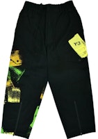 Y-3 GFX WRKWR Black Graffiti Colorblock Streetwear Cargo Pants Unisex IP7950 Y-3 GFX WRKWR Black Graffiti Colorblock Streetwear Cargo Pants Unisex IP7950