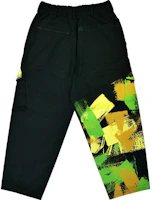 Lookbook Y-3 GFX WRKWR Black Graffiti Colorblock Streetwear Cargo Pants Unisex IP7950